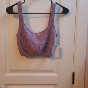 Knit crop top